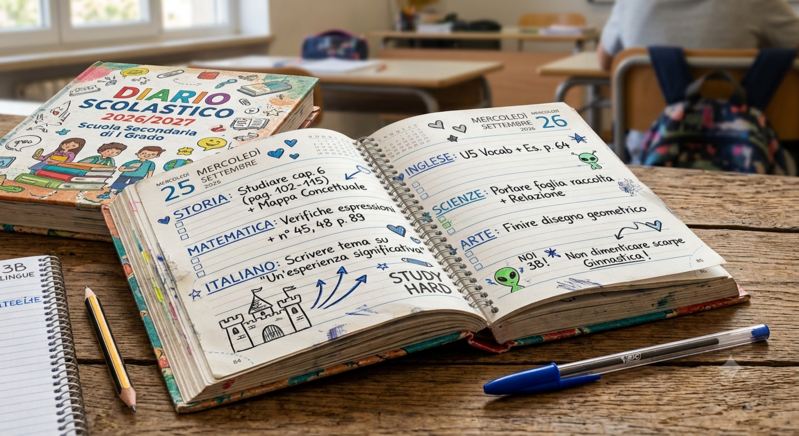 Scuola Secondaria - Pagamento quota di iscrizione e ritiro diario scolastico